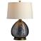 Arteriors Juliette Flint Luster Glass Lamp Antique Brass