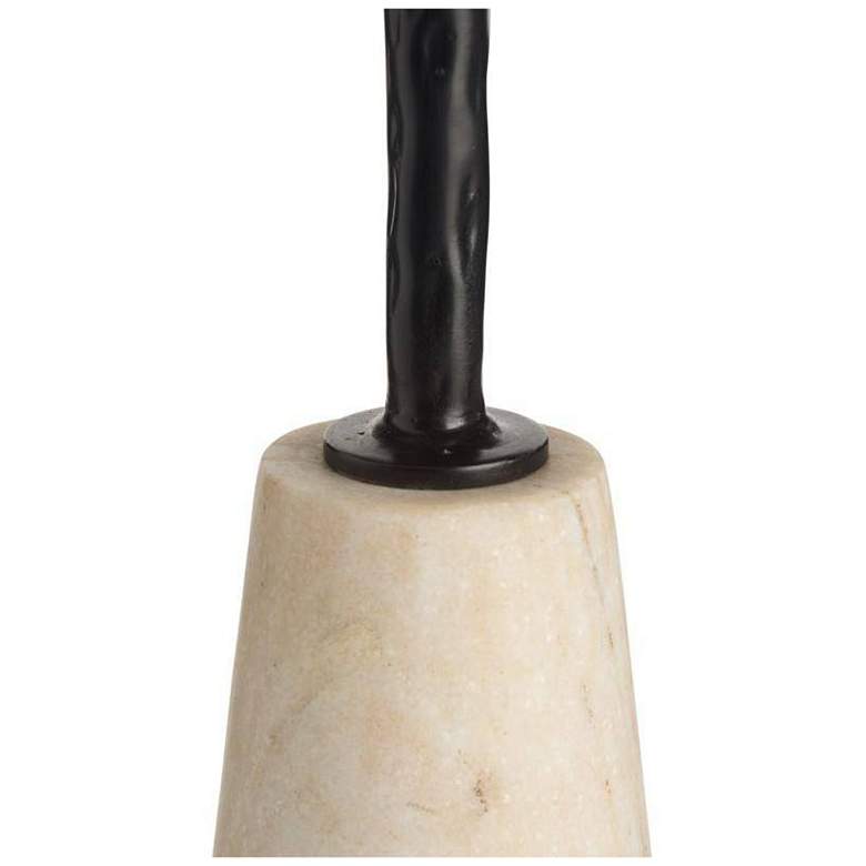 Image 4 Arteriors Juneau Iron Floor Lamp White Marble more views
