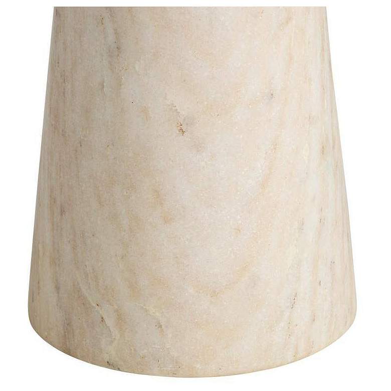 Image 7 Arteriors Juneau Iron Floor Lamp White Marble more views