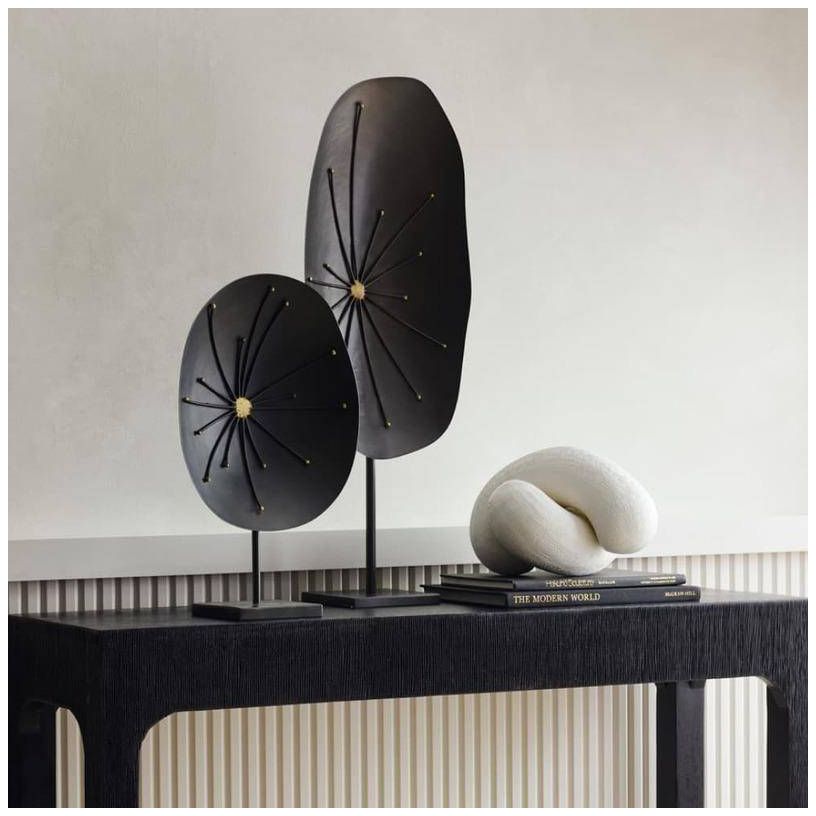 Arteriors Jura Iron Sculptures Set of 2 Natural Iron