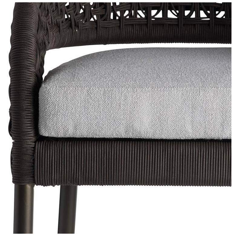 Image 3 Arteriors Juri Outdoor Bar Stool Charcoal Brown Synthetic Rope more views