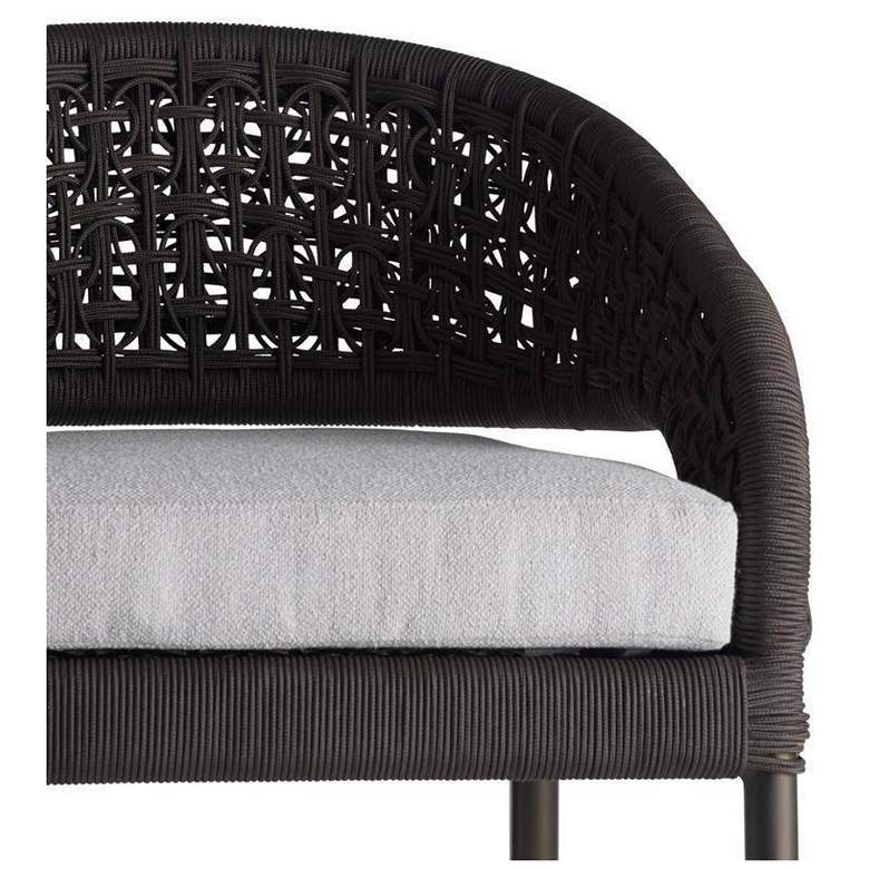 Image 4 Arteriors Juri Outdoor Bar Stool Charcoal Brown Synthetic Rope more views