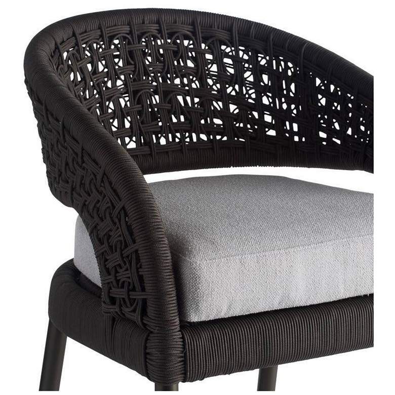 Image 5 Arteriors Juri Outdoor Bar Stool Charcoal Brown Synthetic Rope more views