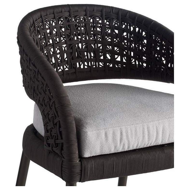 Image 5 Arteriors Juri Outdoor Counter Stool Charcoal Brown Synthetic Rope more views
