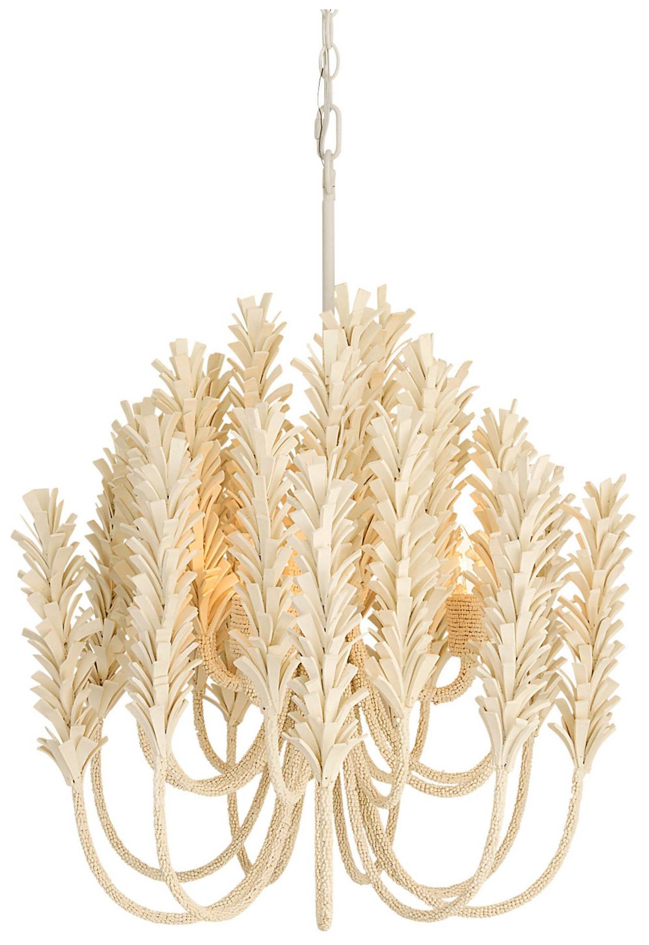 Image 4 Arteriors Kaia Small Chandelier 22" Ivory more views