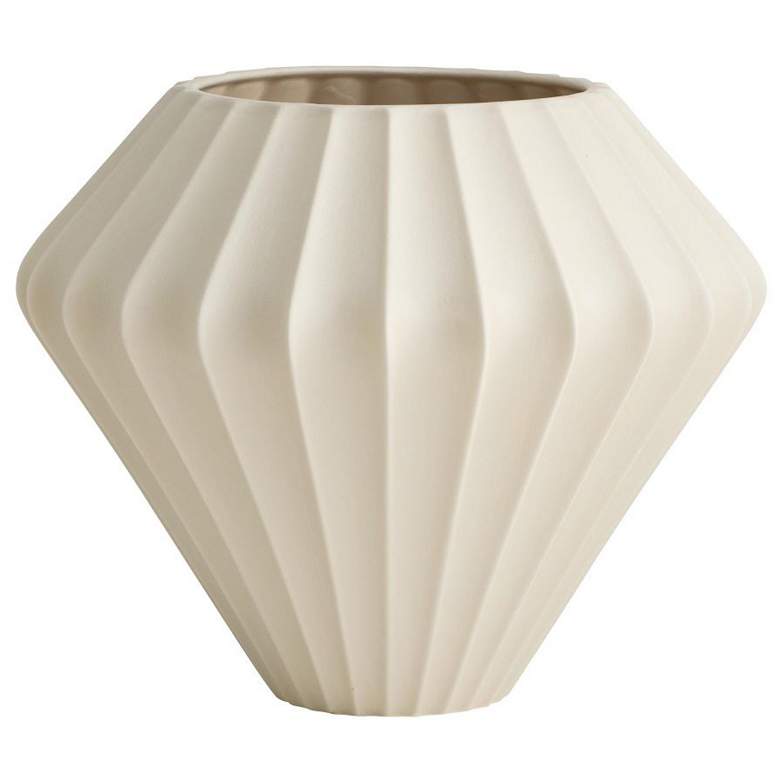 Image 1 Arteriors Kaliana Porcelain Vase Matte Taupe