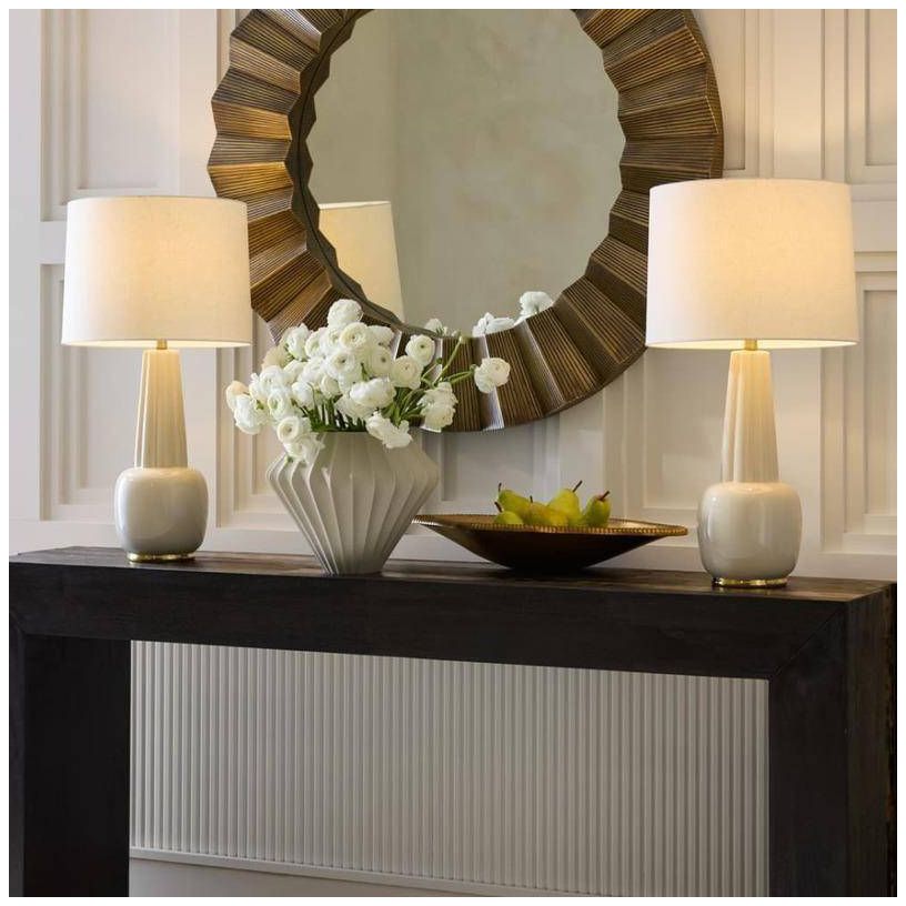 Arteriors Kaliana Porcelain Vase Matte Taupe