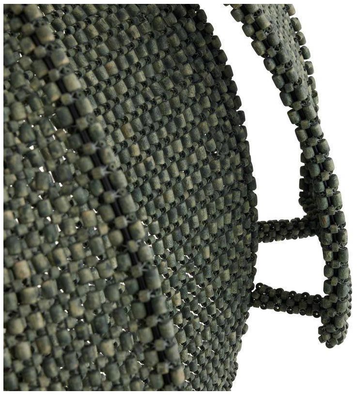 Arteriors Kamari Eucalyptus Stain Wood Pendant 35.5" Antique Brass