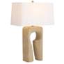 3_Arteriors Kamora Lamp Faux Travertine more views