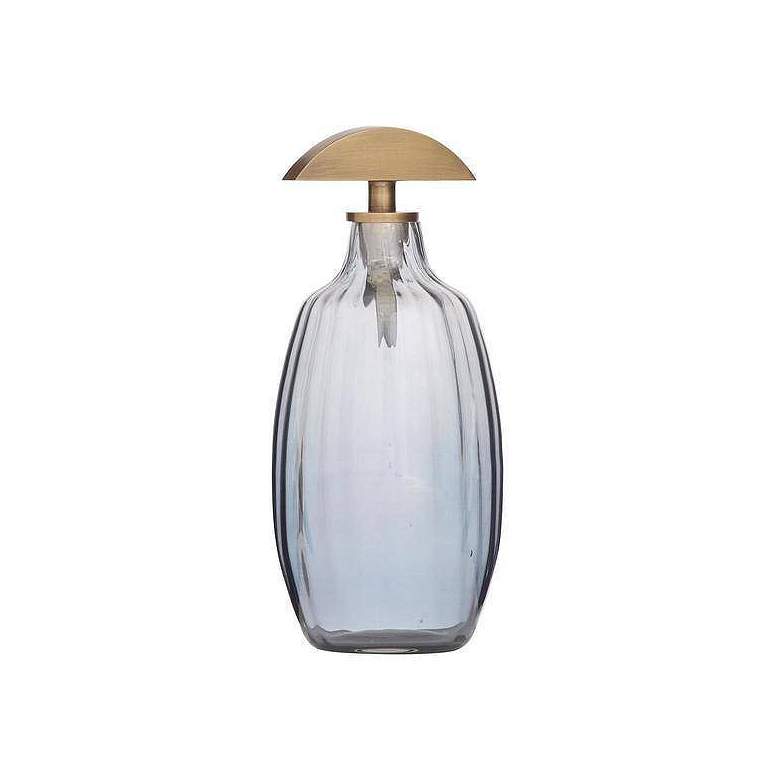 Image 5 Arteriors Karis Glass Decanters Set of 3 Blue Smoke Luster more views