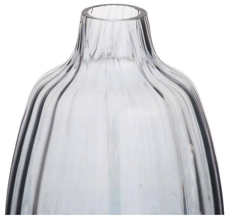 Arteriors Karis Glass Decanters Set of 3 Blue Smoke Luster