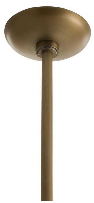 Arteriors Karlsen Frosted Glass Semi Flush 23" Antique Brass