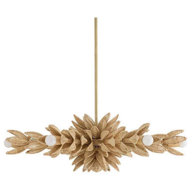 Image 5 Arteriors Kasai Semi Flush 36.5" Rattan Natural more views