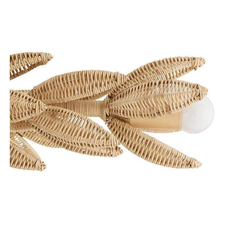 Image 7 Arteriors Kasai Semi Flush 36.5" Rattan Natural more views