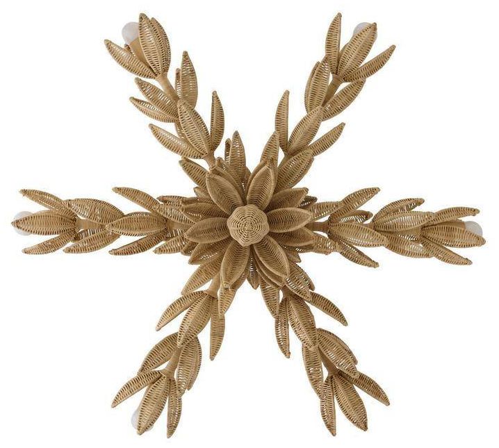 Arteriors Kasai Semi Flush 36.5" Rattan Natural