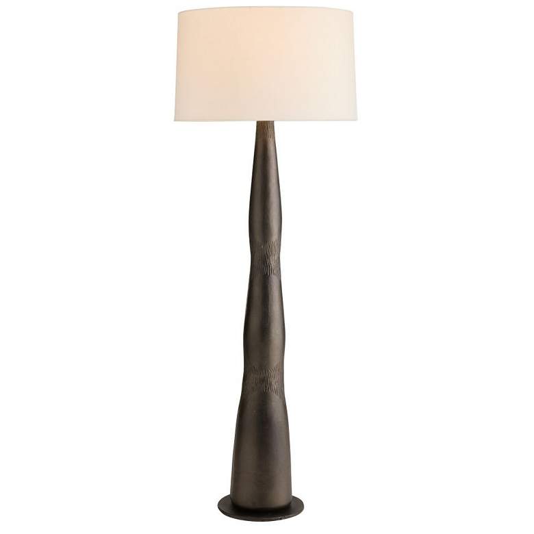 Image 2 Arteriors Kash Floor Lamp Antiqued Aluminum