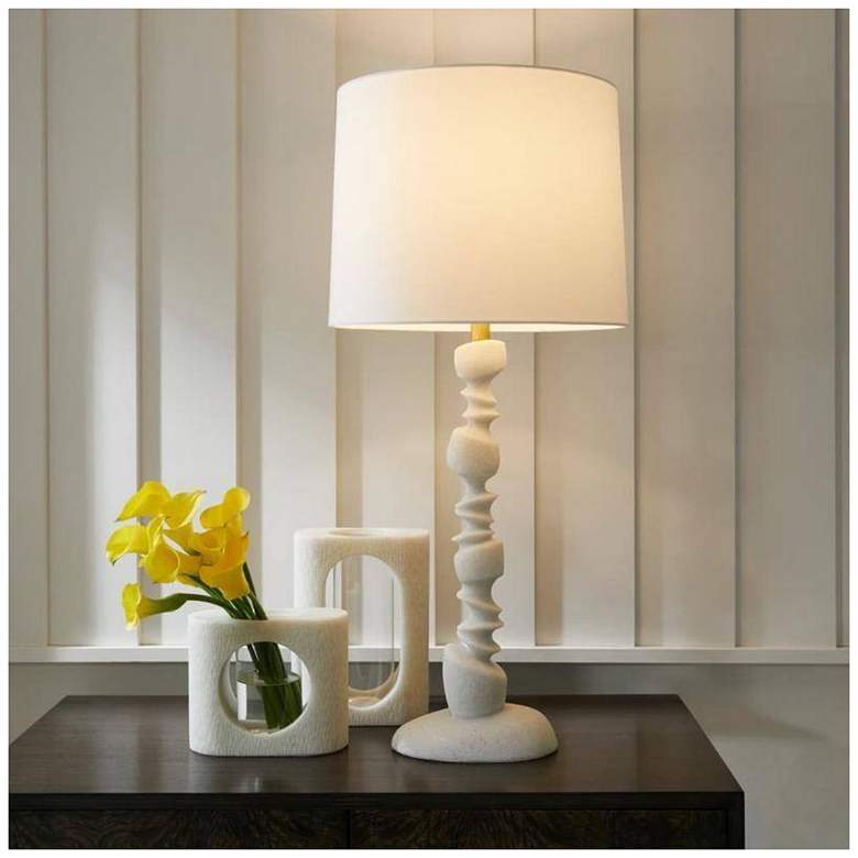 Image 1 Arteriors Kashmir Lamp Ivory Ricestone