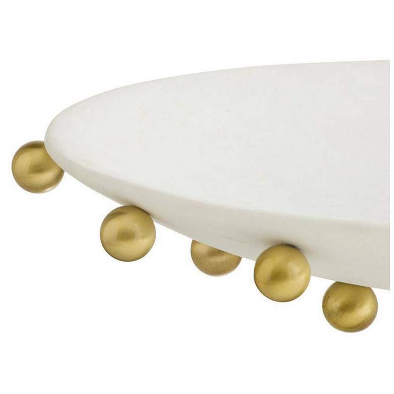 Image 3 Arteriors Katherine Ricestone Centerpiece Ivory more views