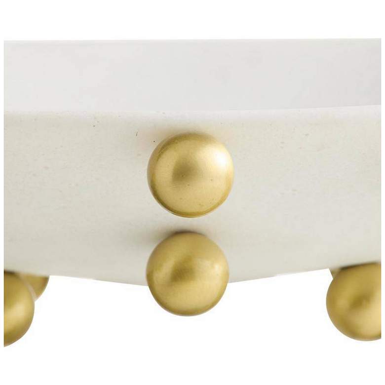 Image 4 Arteriors Katherine Ricestone Centerpiece Ivory more views