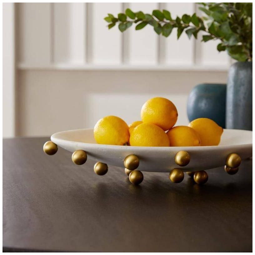 Arteriors Katherine Ricestone Centerpiece Ivory