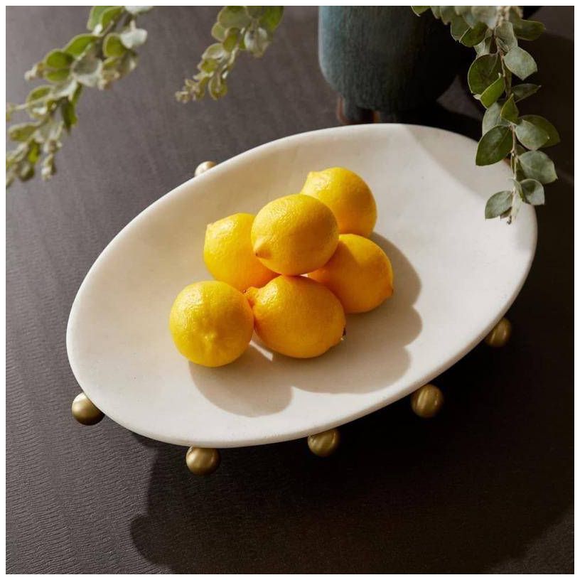 Arteriors Katherine Ricestone Centerpiece Ivory