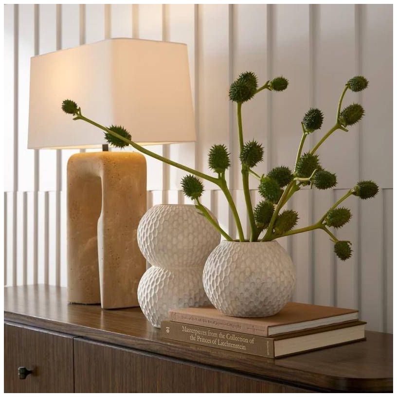 Arteriors Kayli Terracotta Vases Set of 2 Egg Shell