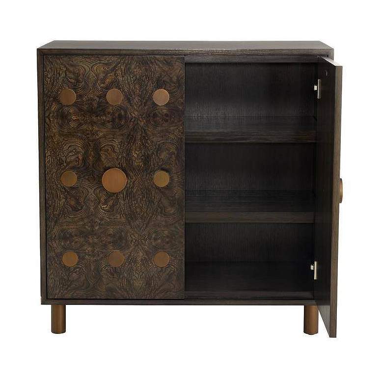 Image 4 Arteriors Keanu Cabinet Olive Ash Veneer more views