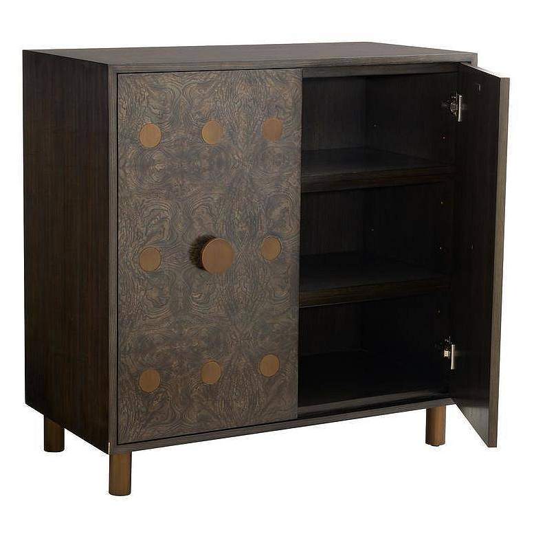 Image 7 Arteriors Keanu Cabinet Olive Ash Veneer more views