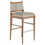 Arteriors Keegan Leather Bar Stool Morel