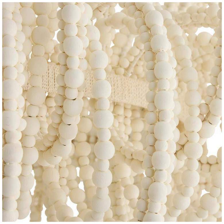 Image 5 Arteriors Keely Chandelier 36" White Wood more views