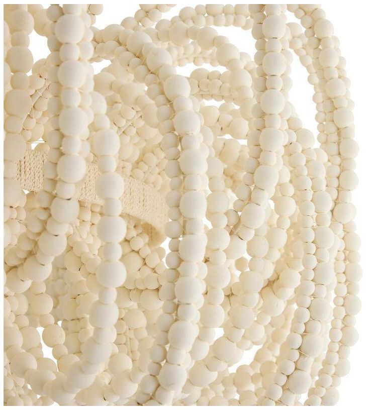 Arteriors Keely Chandelier 36" White Wood