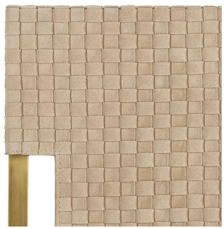 Image 6 Arteriors Kellen Leather Tray Taupe more views