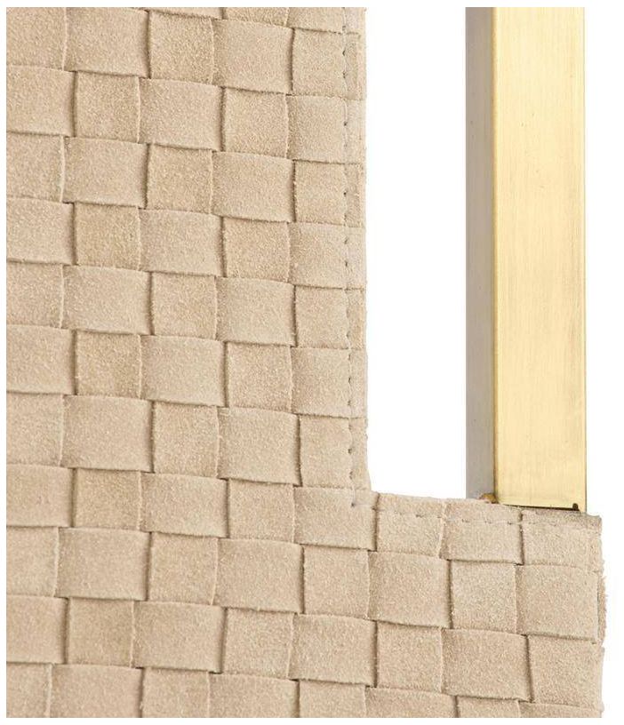 Arteriors Kellen Leather Tray Taupe