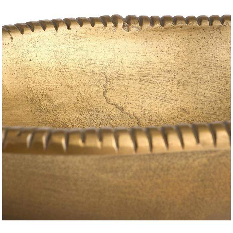Image 5 Arteriors Keller Aluminum Centerpiece Antique Brass more views
