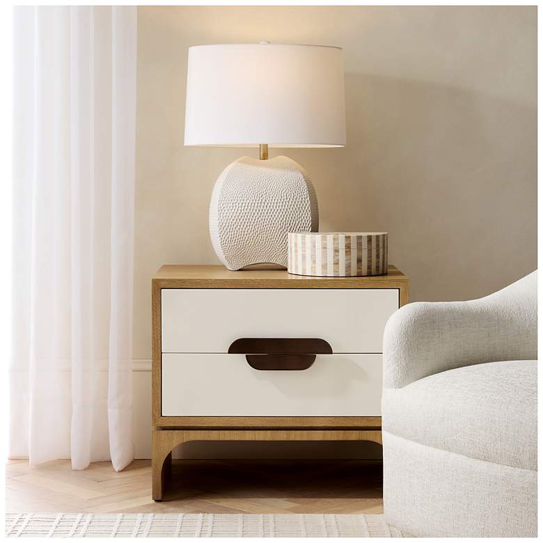 Image 6 Arteriors Kianna Side Table Oyster more views
