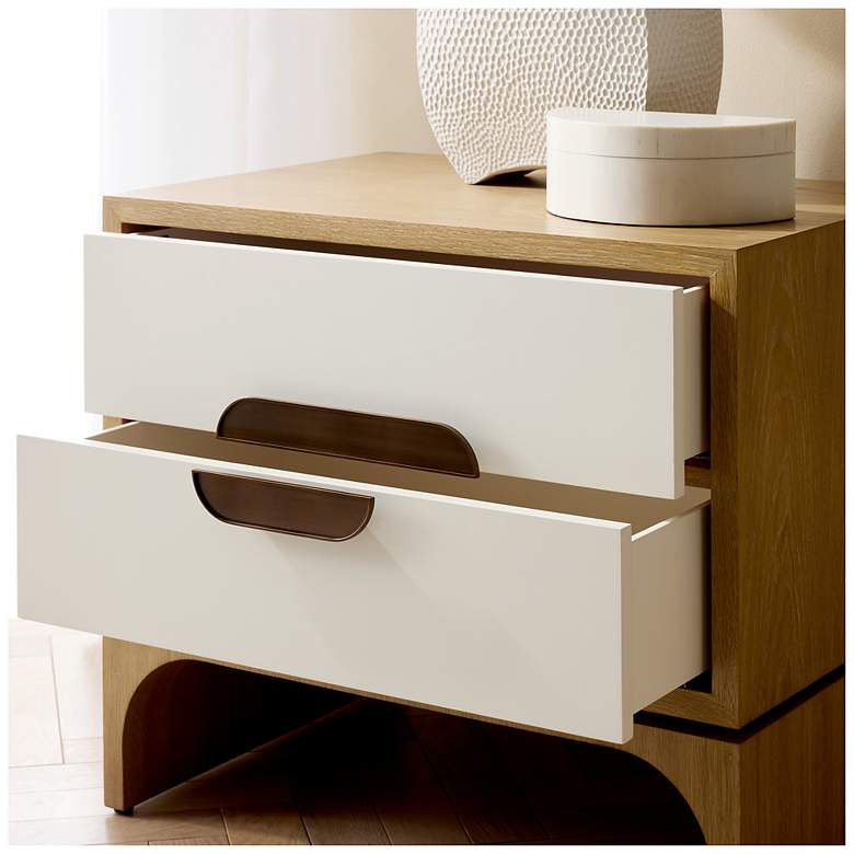 Image 7 Arteriors Kianna Side Table Oyster more views