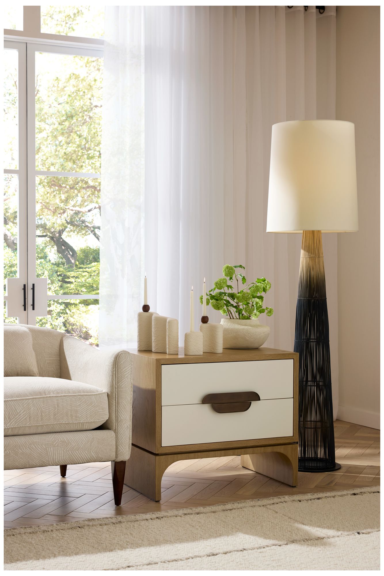 Arteriors Kianna Side Table Oyster