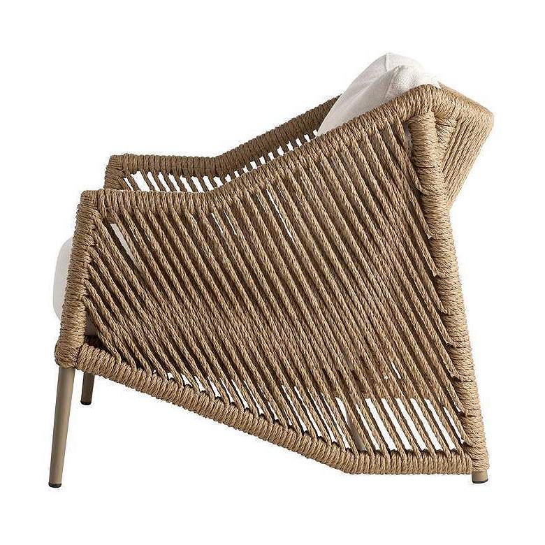 Image 3 Arteriors Kiki Outdoor Synthetic Rattan Chair Outdoor Performance Boucle more views