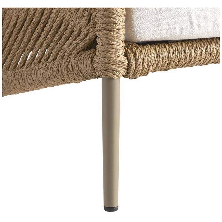 Image 6 Arteriors Kiki Outdoor Synthetic Rattan Chair Outdoor Performance Boucle more views