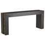 2_Arteriors Kingston Umber Wood Console Faux Horn