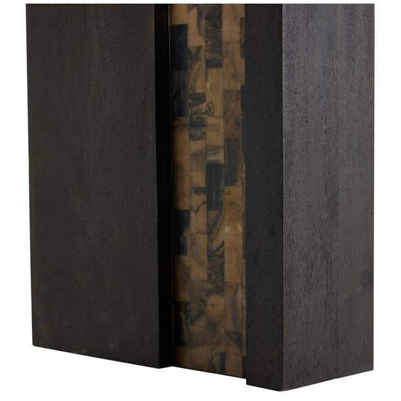 Image 4 Arteriors Kingston Umber Wood Console Faux Horn more views