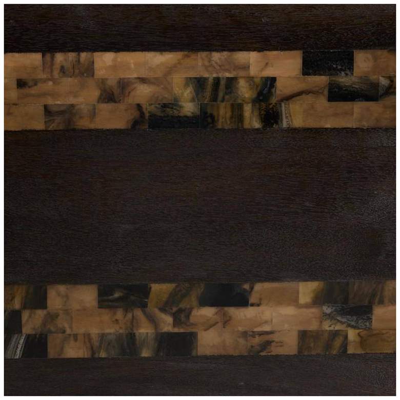 Image 7 Arteriors Kingston Umber Wood Console Faux Horn more views