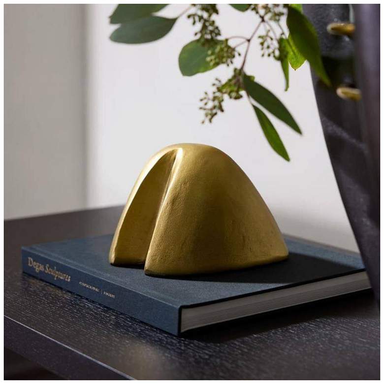 Image 1 Arteriors Kip Aluminum Sculpture Antique Brass