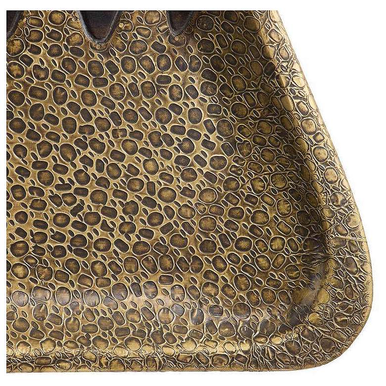 Image 4 Arteriors Kolby Tray Antique Brass more views