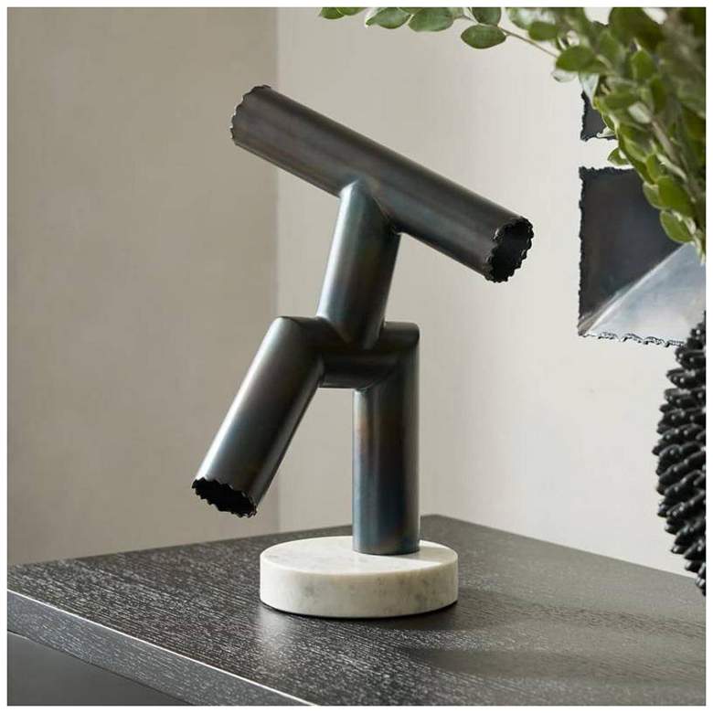 Image 1 Arteriors Kouame Iron Sculpture Burnt Iron
