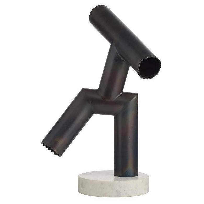 Image 3 Arteriors Kouame Iron Sculpture Burnt Iron more views