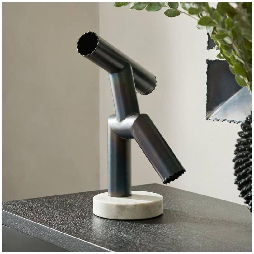 Arteriors Kouame Iron Sculpture Burnt Iron