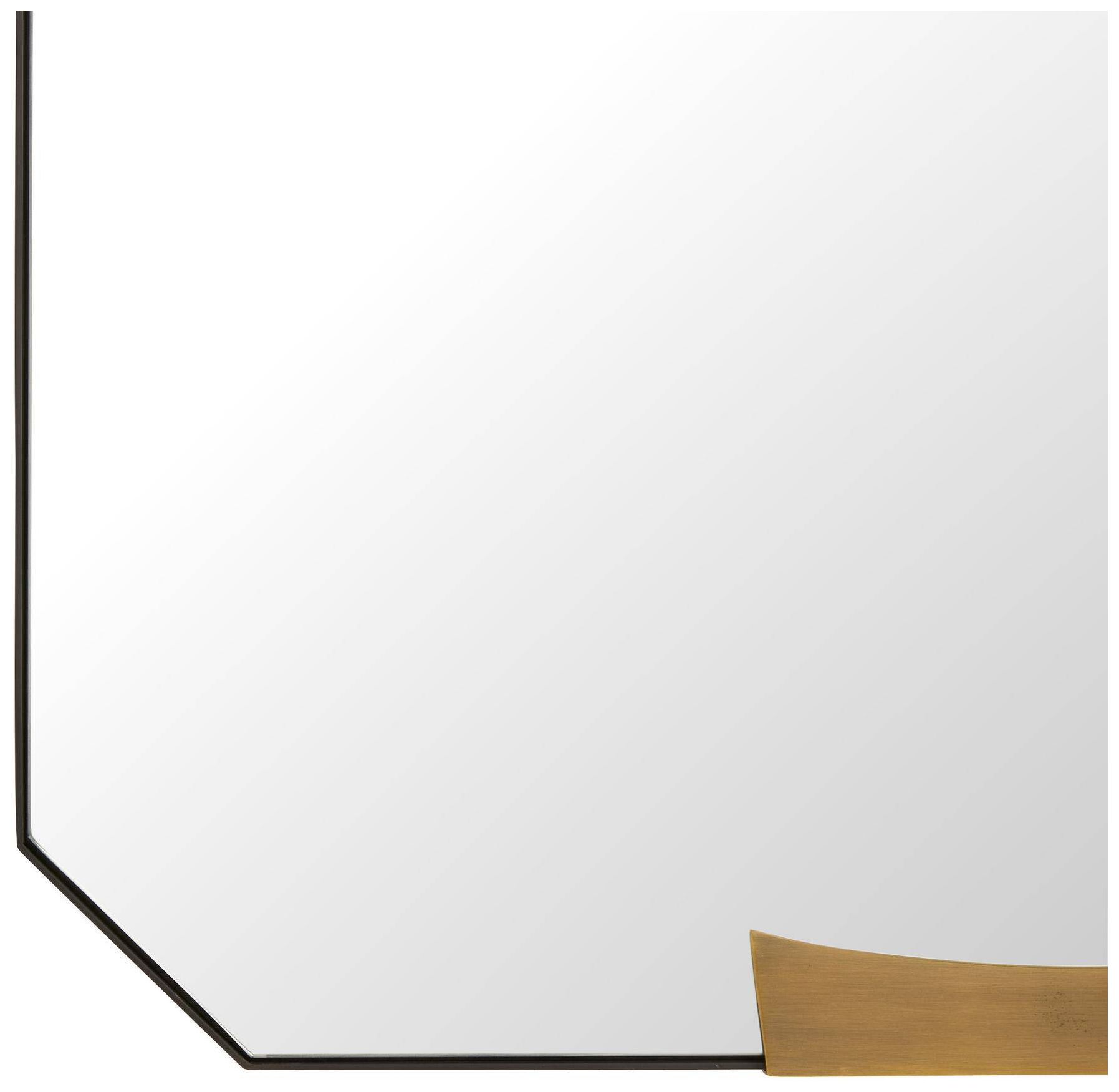 Image 3 Arteriors Kris Large Rectangular Mirror Blackened Iron more views