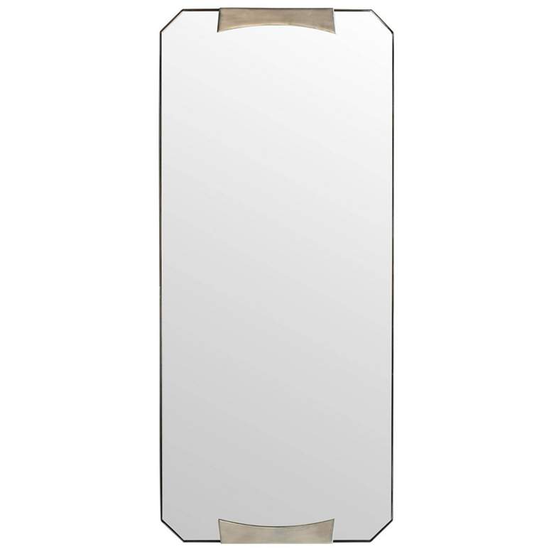 Image 1 Arteriors Kris Rectanglar Iron Mirror Vintage Silver