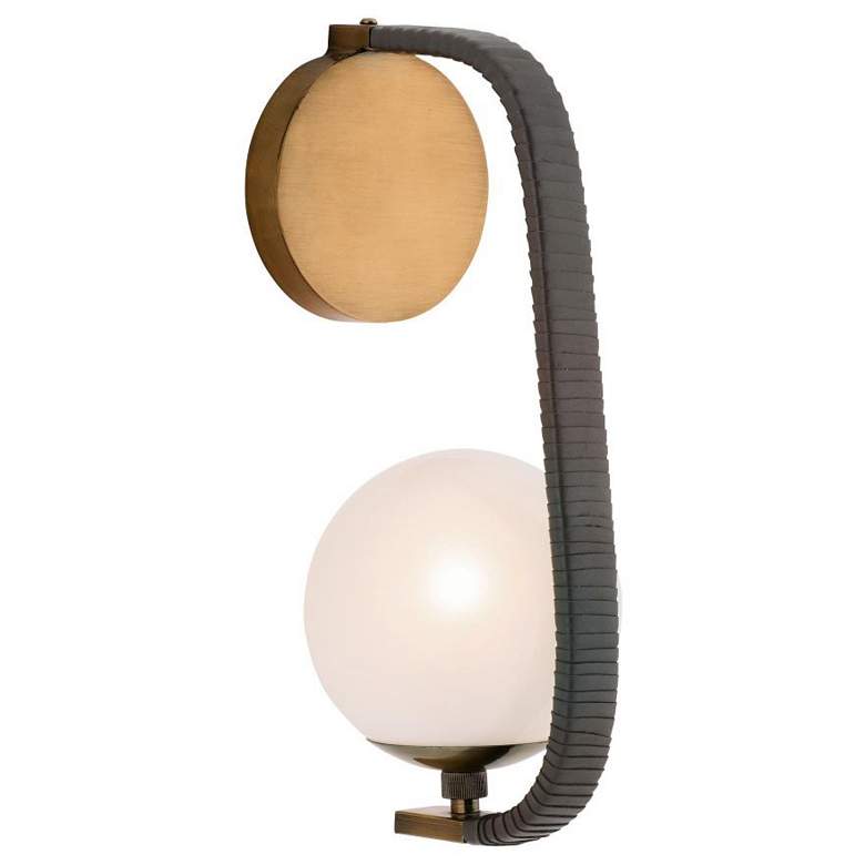 Image 1 Arteriors Kyrie Sconce 15" Leather Ore